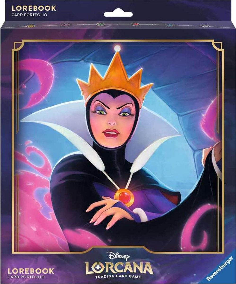 Disney lorcana tcg - evil queen lorebook card portfolio