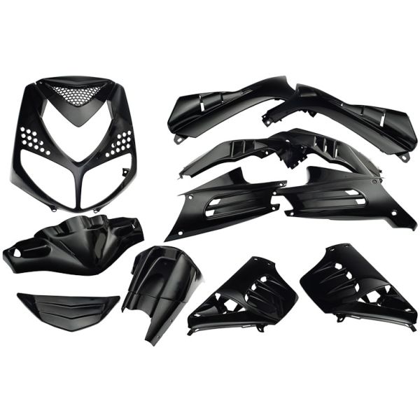 Edge plaatset 13-delig voor peugeot speedfight 2 - metallic zwart