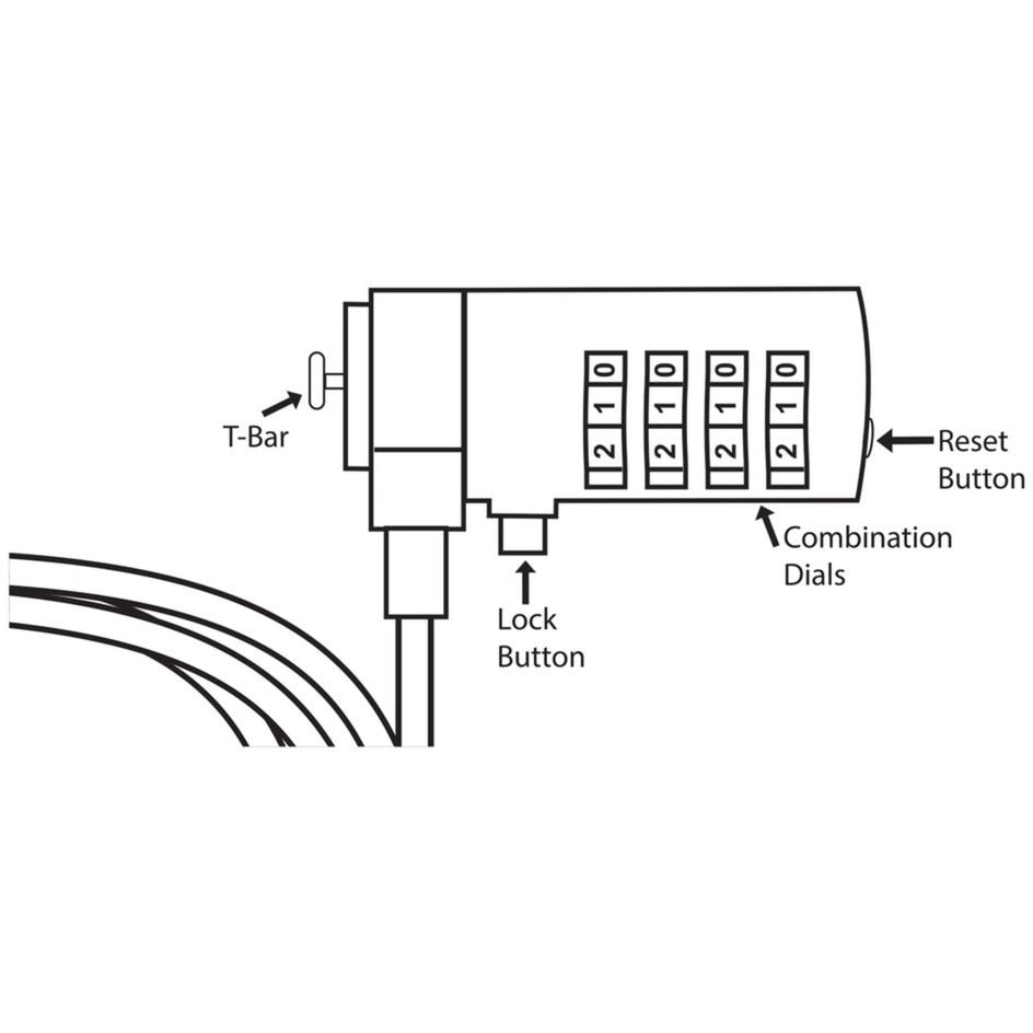 ACT Connectivity Laptopslot met cijfercode AC9015