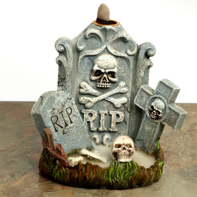 Rip grafsteen backflow wierookhouder