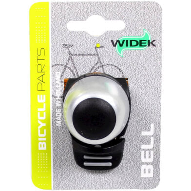 Widek fietsbel compact 2 op kaart zilver