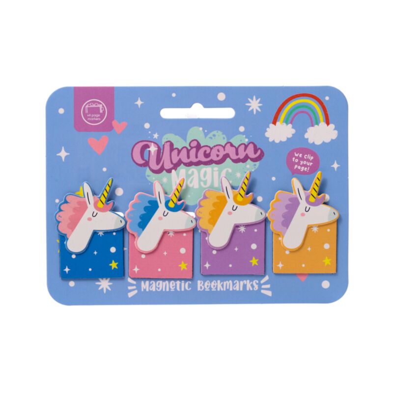 Unicorn magic shaped magnetische boekenlegger set