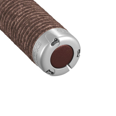 Brooks plump leather grips (130+130mm) - antic brown