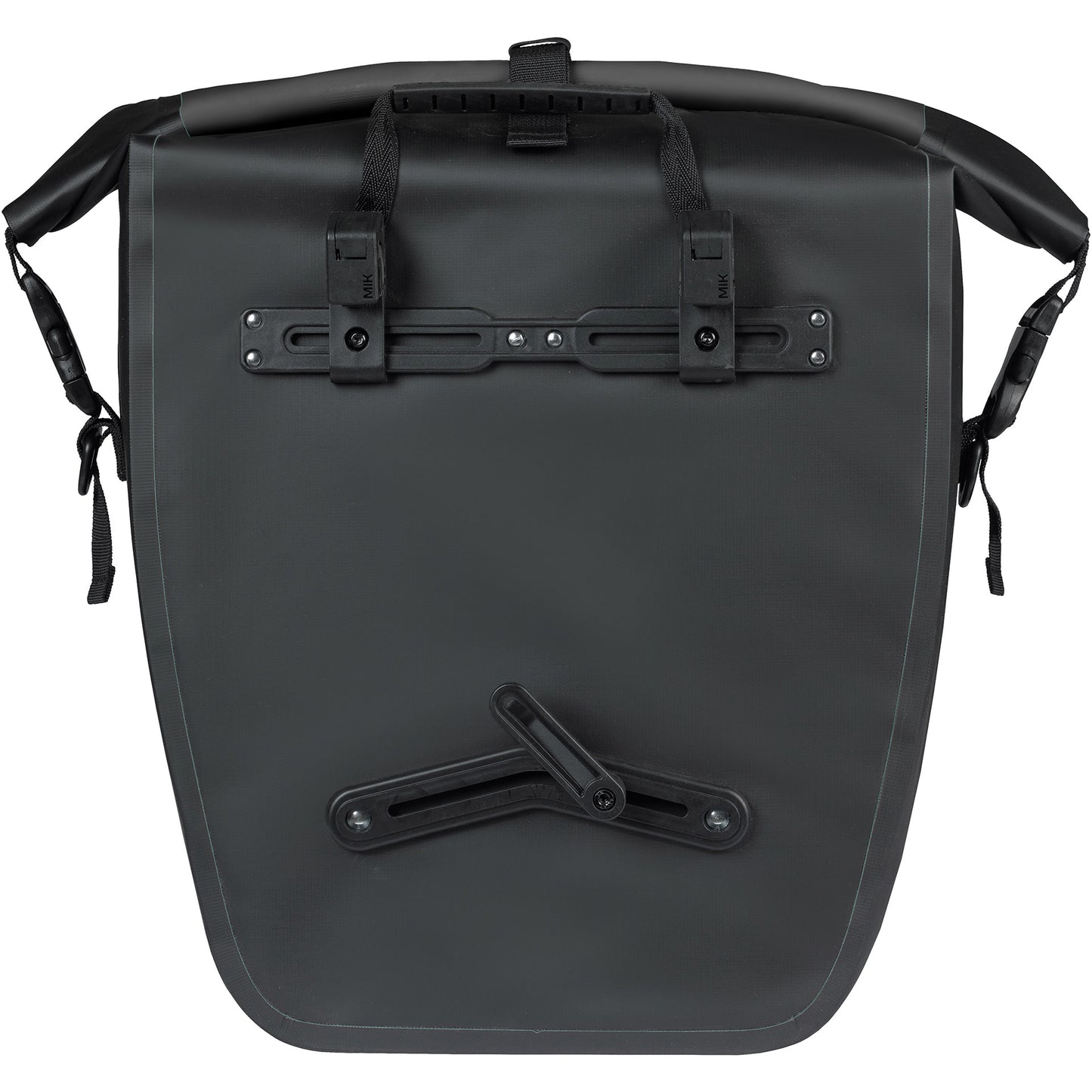 Basil enkele fietstas rivo l tarpaulin mik 25-31l 14 x 28 x 43 cm - zwart