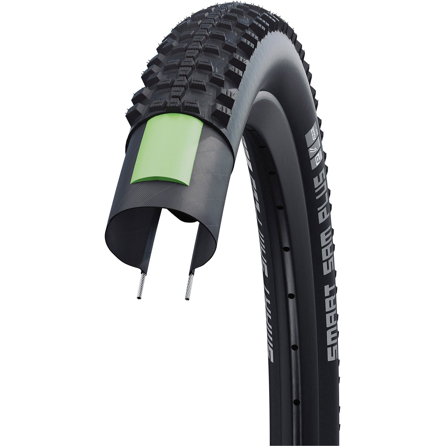 Schwalbe benelux b.v. smart sam - wired - sbc - k-guard - 20x1.85 - black