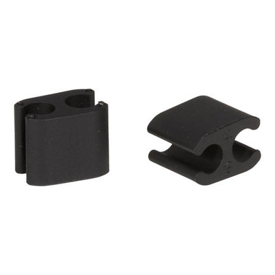 Elvedes kabelclips duo 5,0+5,0mm zwart (10st)