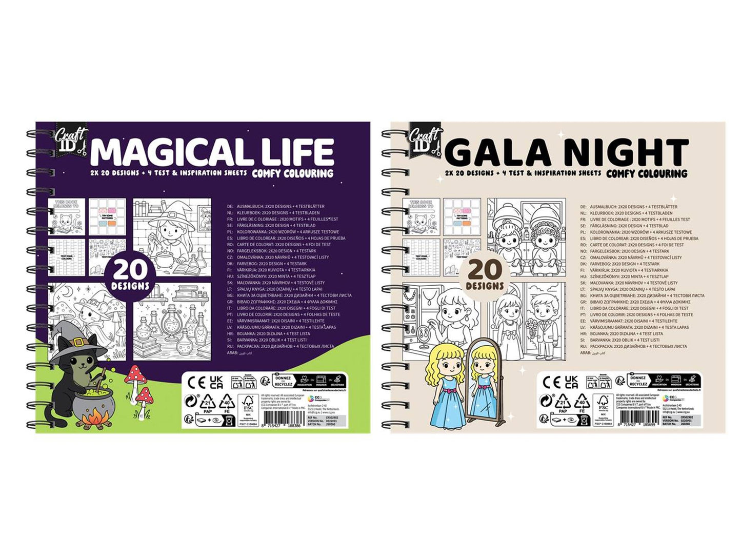 Craft id kleurboek cute comfy - gala night