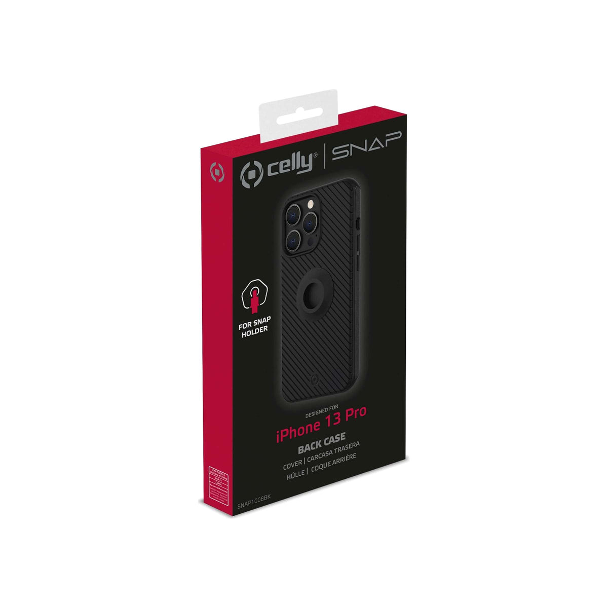 Celly Snap iPhone 13 hoes voor telefoonhouder
