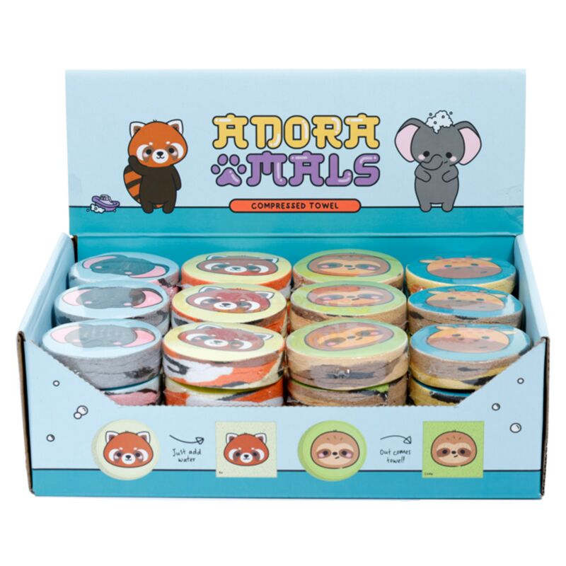Adoramals wilde dierene dieren compacte reishanddoek