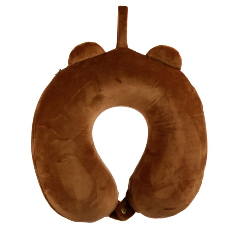 Relaxeazzz beer pluche memory foam nekkussen