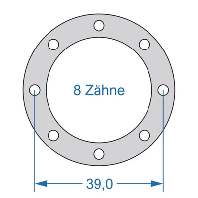 Cycplus cyclus gereedschap power.tool 1-zijdig t8 39.0