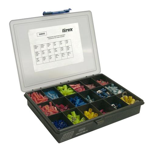 Tirex kabelschoenassortiment geïsoleerd 650-delig