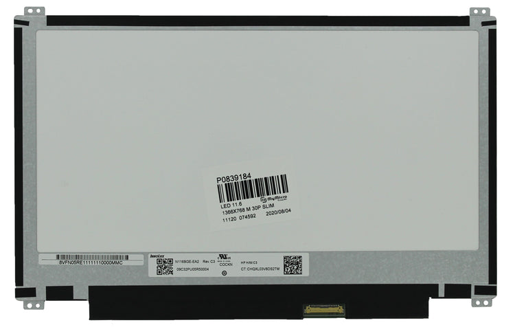 11.6 inch lcd scherm 1366x768 mat 30pin edp