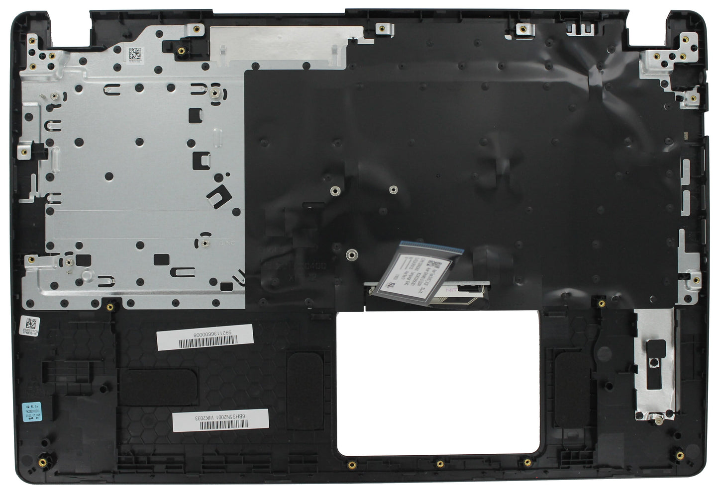 Ty acer laptop toetsenbord qwer us + top cover - zwart