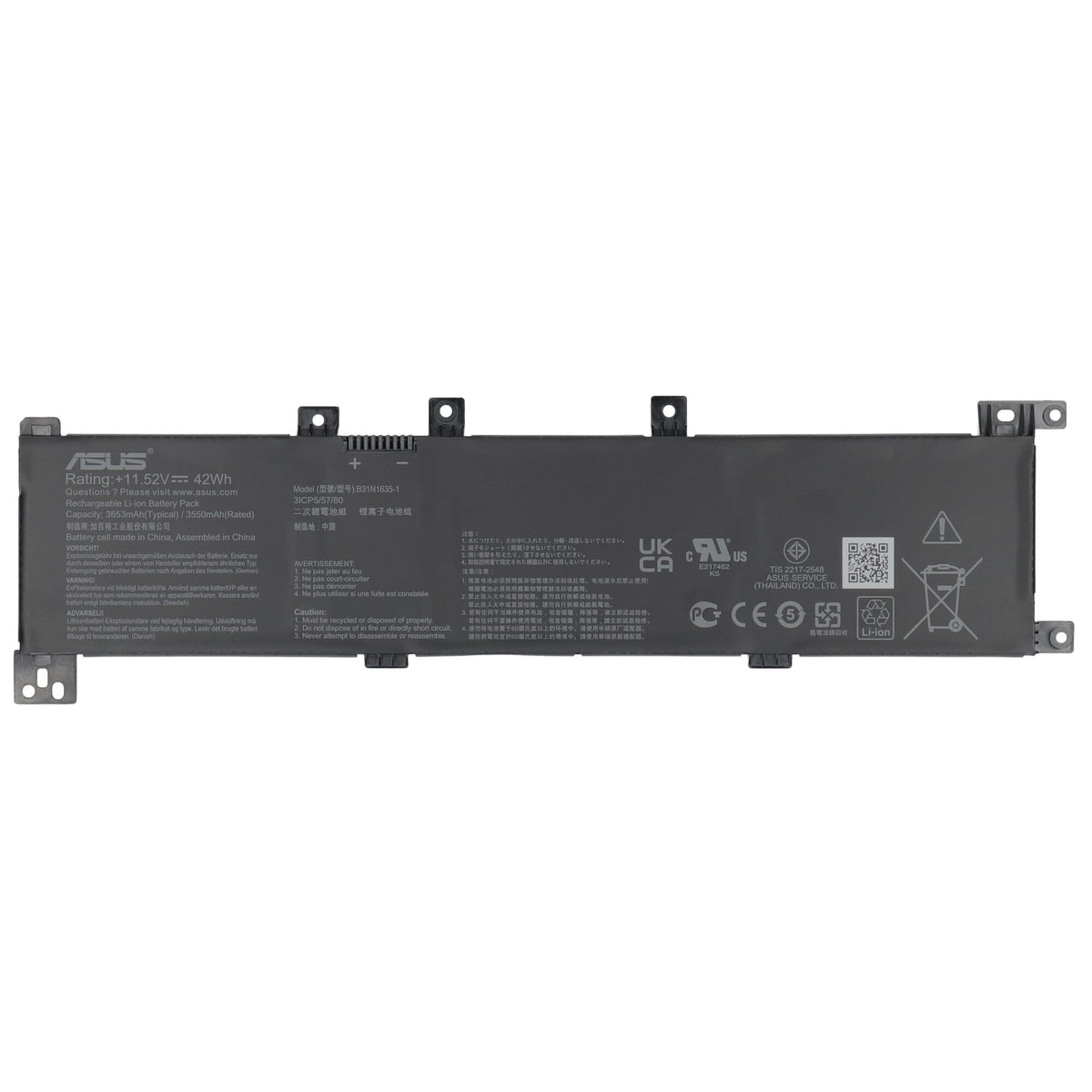 Asus laptop accu 3650mah