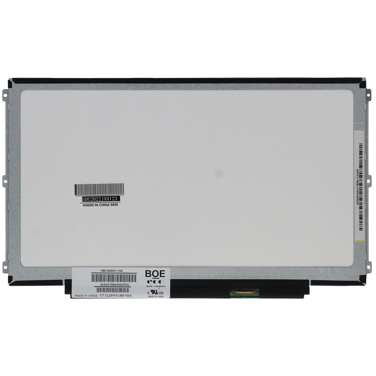 12.5 inch lcd scherm 1366x768 mat 30pin edp
