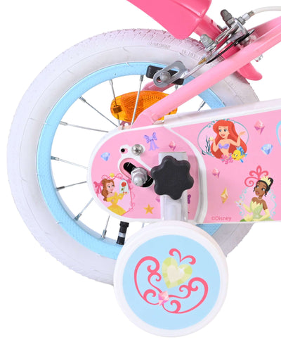 Disney prinzessin disney princess kinderfiets - meisjes - 12 inch - roze - twee handremmen