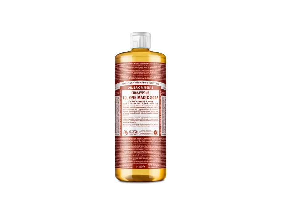 Dr. bronner's vloeibare zeep - pure castile - eucalyptus - 945 ml