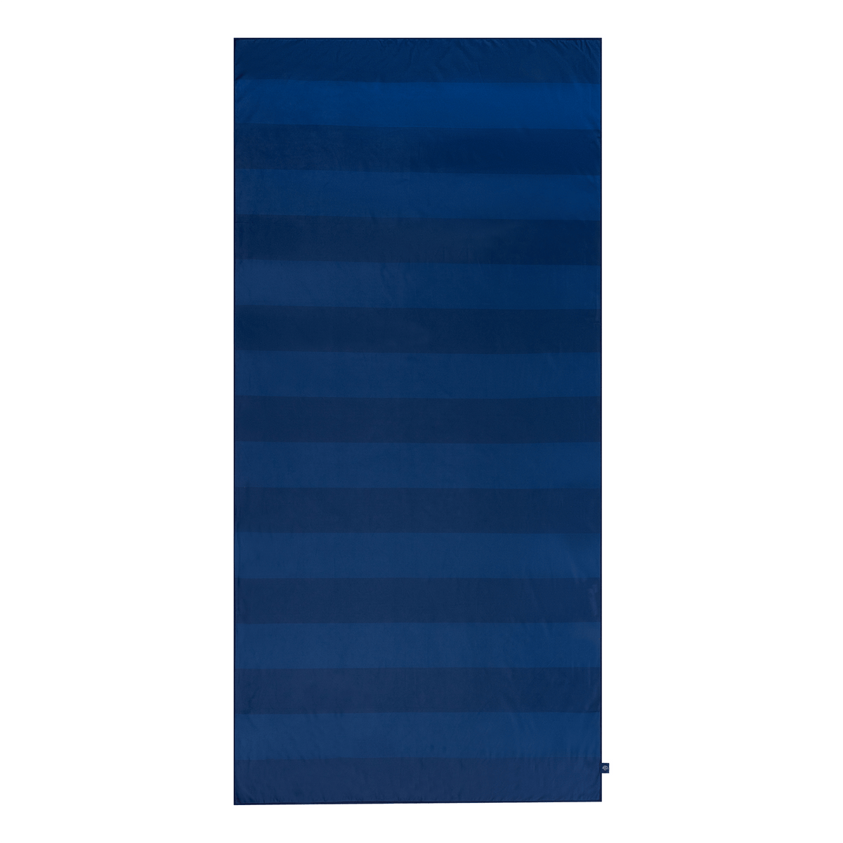Vibrant stripes | blauwe microvezel handdoek 135 x 65 cm