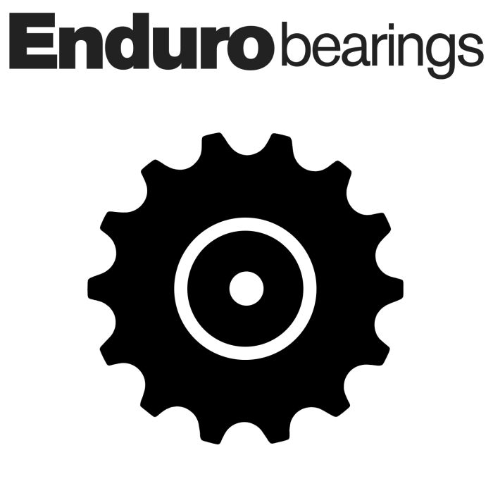 Enduro bearings jockey wheel set ceramic hybrid cx - sram - 9,10 or 11 speed - red
