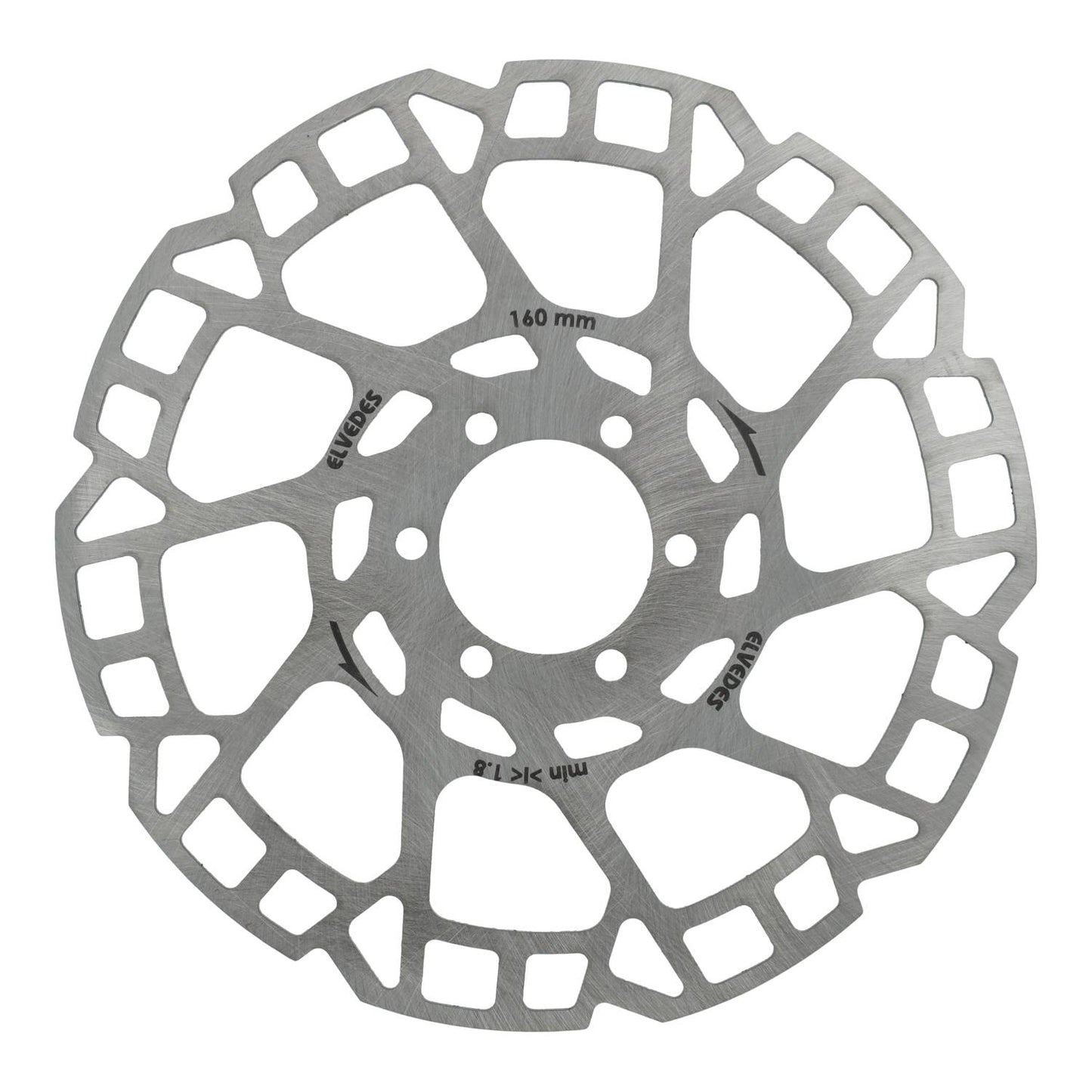 Elvedes remschijf 6-gaats �160mm t=2,0mm