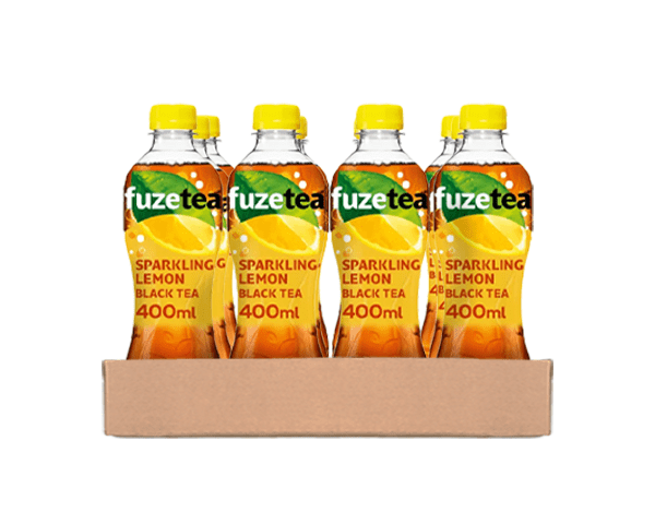 Fuze tea sparkling black tea pet (12x 40cl)