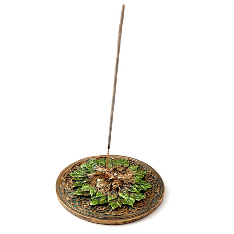 Green man ronde wierookhouder