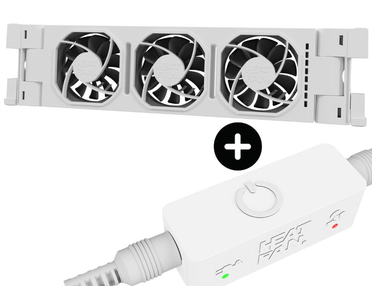Heatfan 3 - radiatorventilator solo - wit + touch sensor