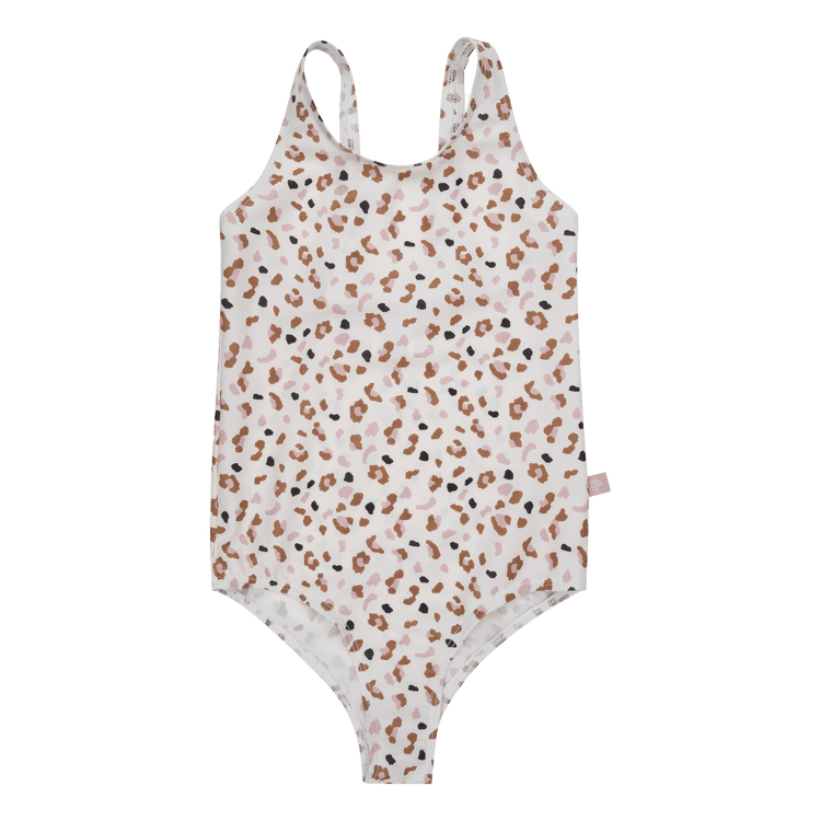 Leopard | kaki meisjes uv badpak