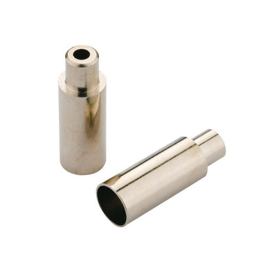Jagwire end caps open - 5mm brake (4mm road cable stops) - brass (100pcs) - chrome