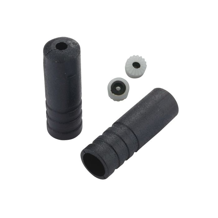 Jagwire end caps sealed - 4mm shift - plastic (100pcs) - black