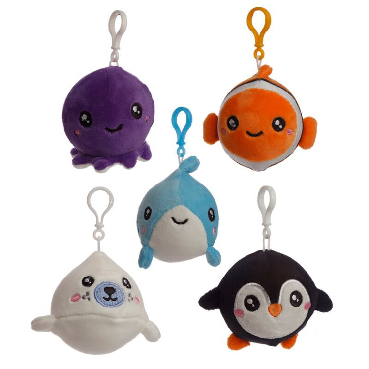Adoramals squeezies knijp speelgoed zeedieren sleutelhanger