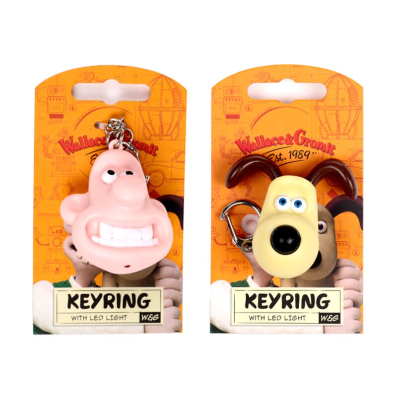 Wallace gromit led sleutelhanger