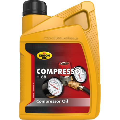 Kroon-oil compressol h 68 - compressorolie - hoge oxidatiestabiliteit - 1 liter - transparant