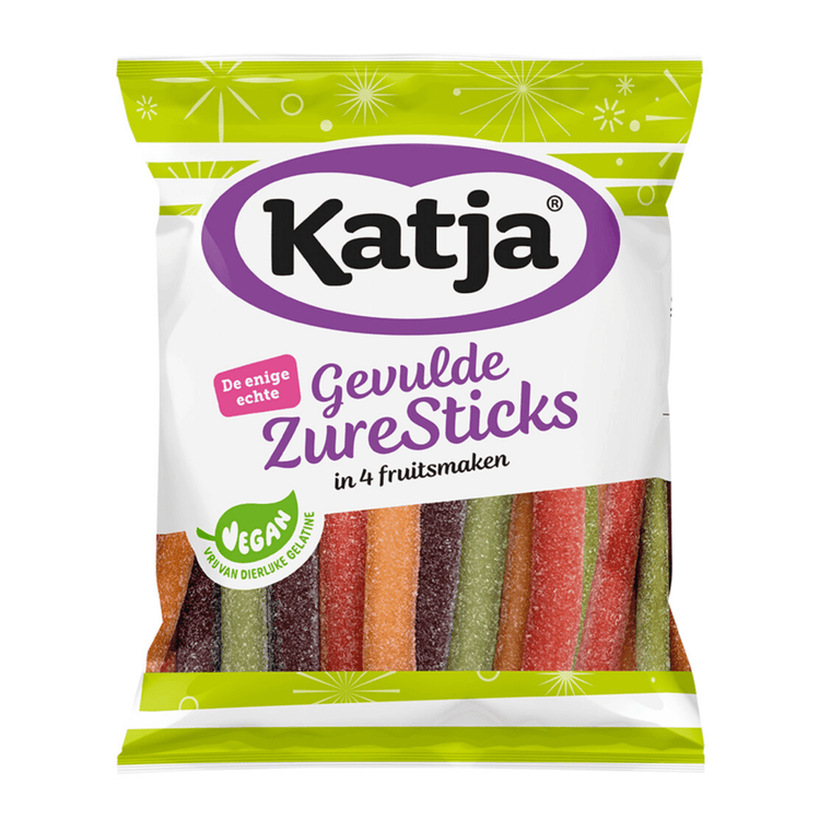 Katja gevulde zure sticks zak (20x 125gr)