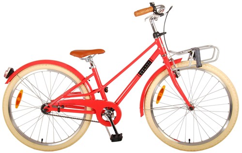 Volare Melody Kinderfiets Meisjes 24 inch Koraal Rood Prime Collection