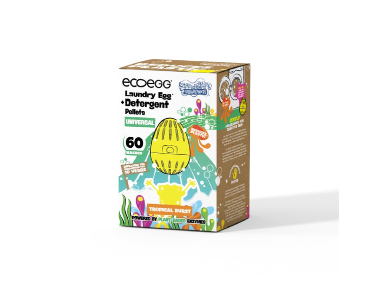 Ecoegg wasbal - spongebob - tropical burst - universal - 60 wasjes