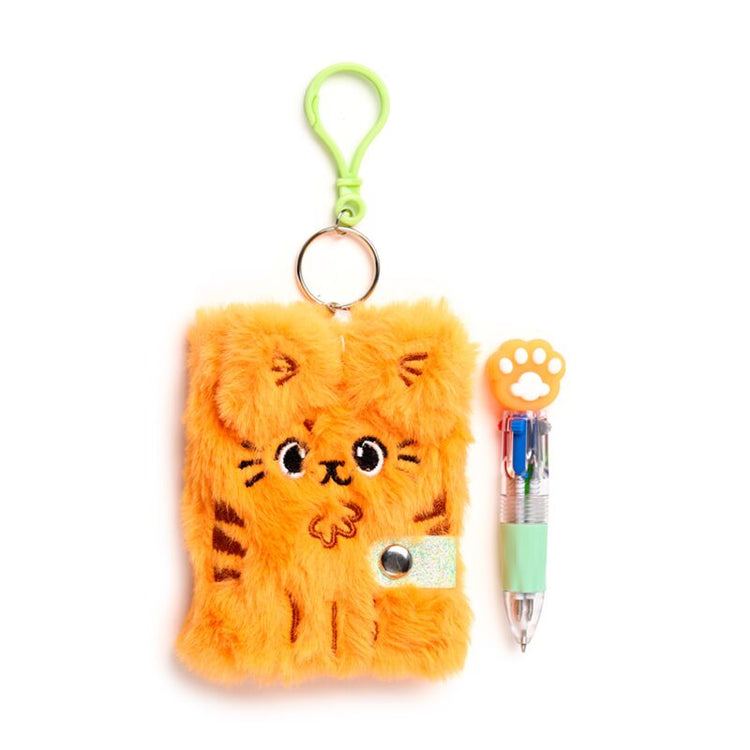 Beans co katten plush a7 mini notitieboekje a7 4-kleuren pen