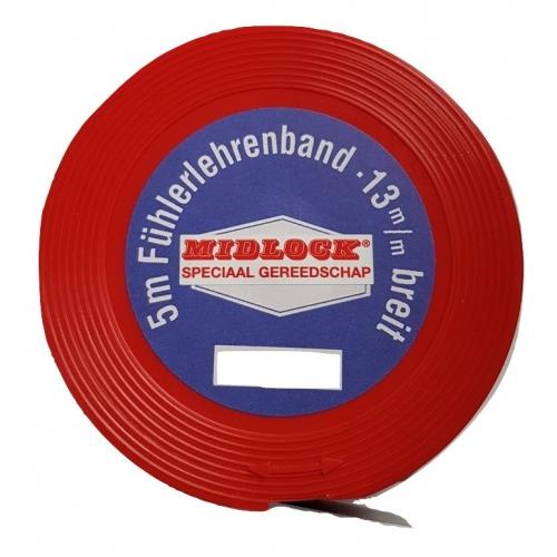 Midlock voelerlint 0.40mm op rol (5mtr)