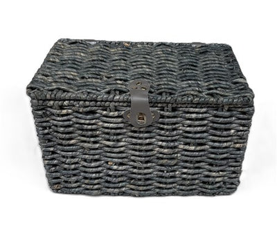 Bakkersmand blauwgrijs medium 40x26x25 met deksel