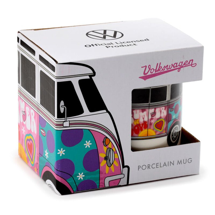 Volkswagen busje vw t1 summer porselein mok