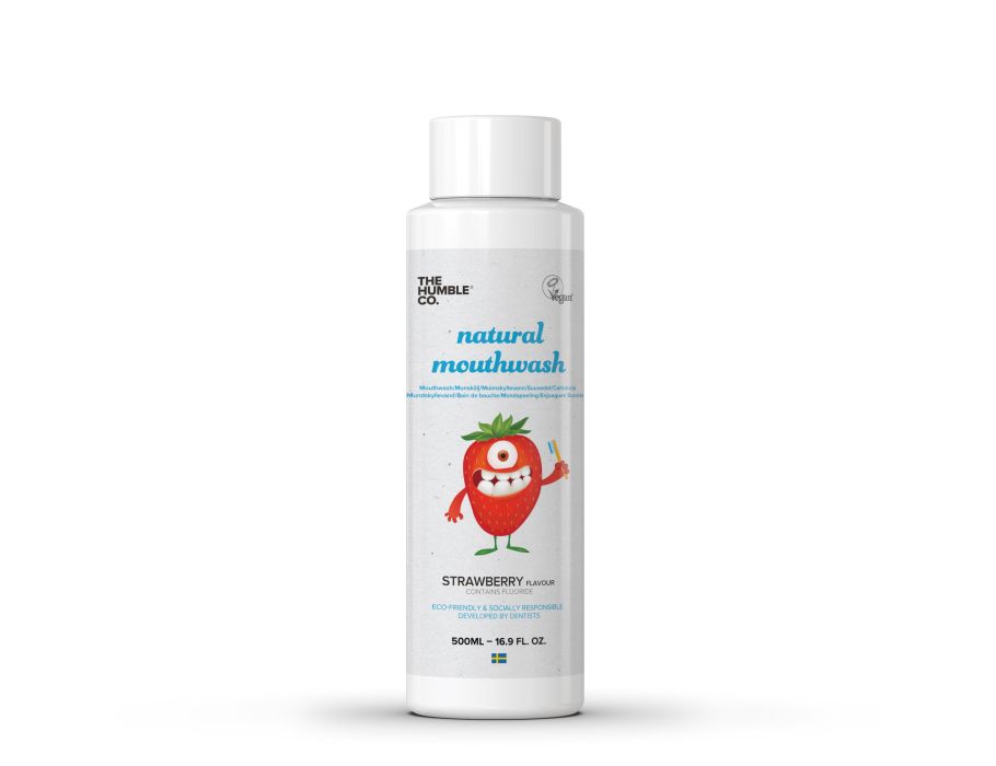 The humble co. mondwater strawberry (voor kinderen)