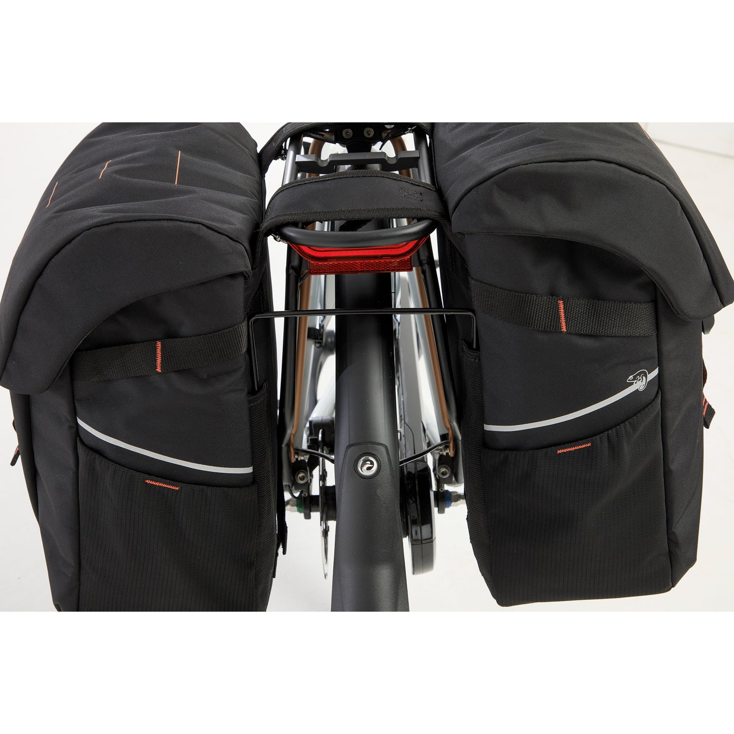 Newlooxs new looxs vigo 536.156 zwart oranje dubbeltas 40l