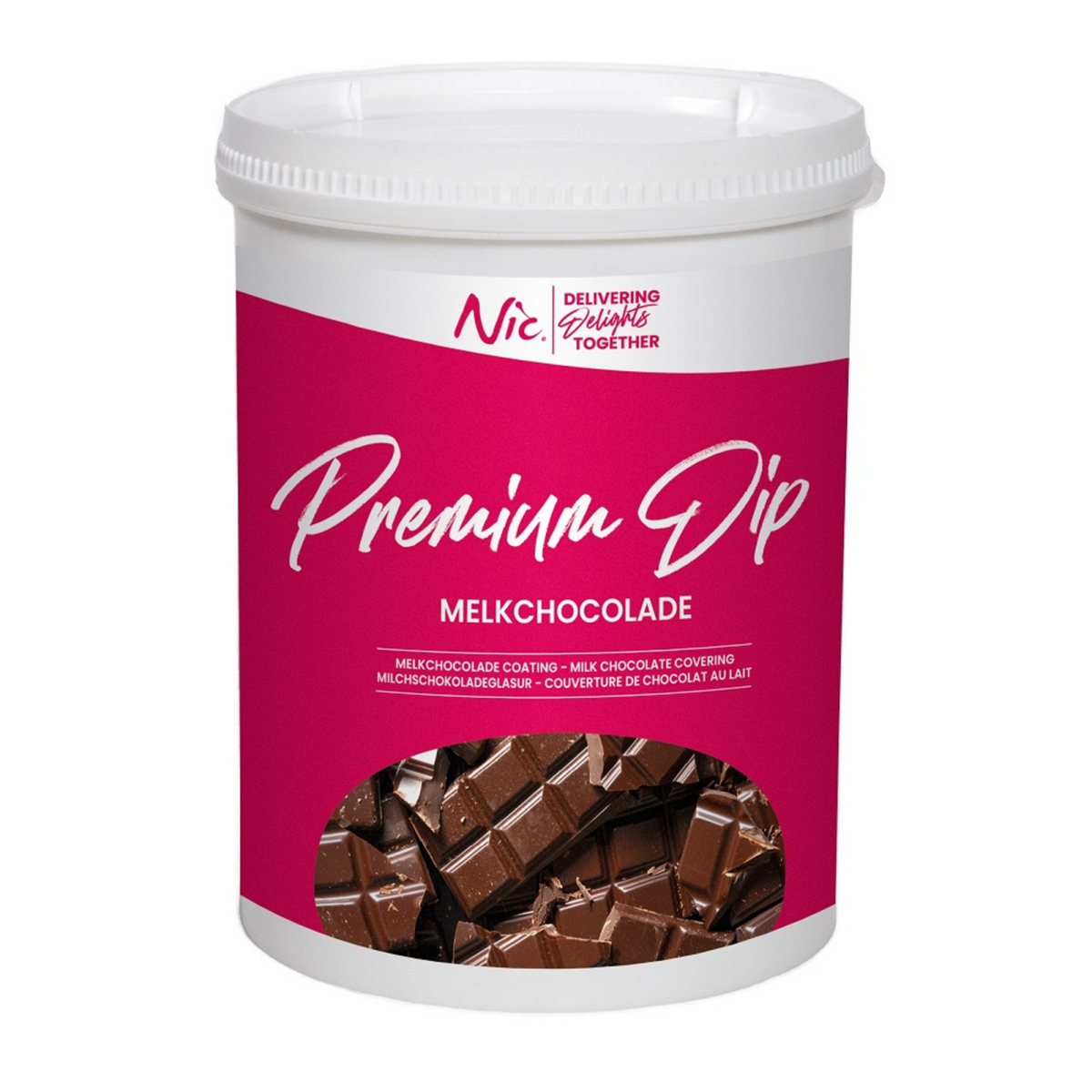 Nic premium dip melkchocolade (1,2kg)