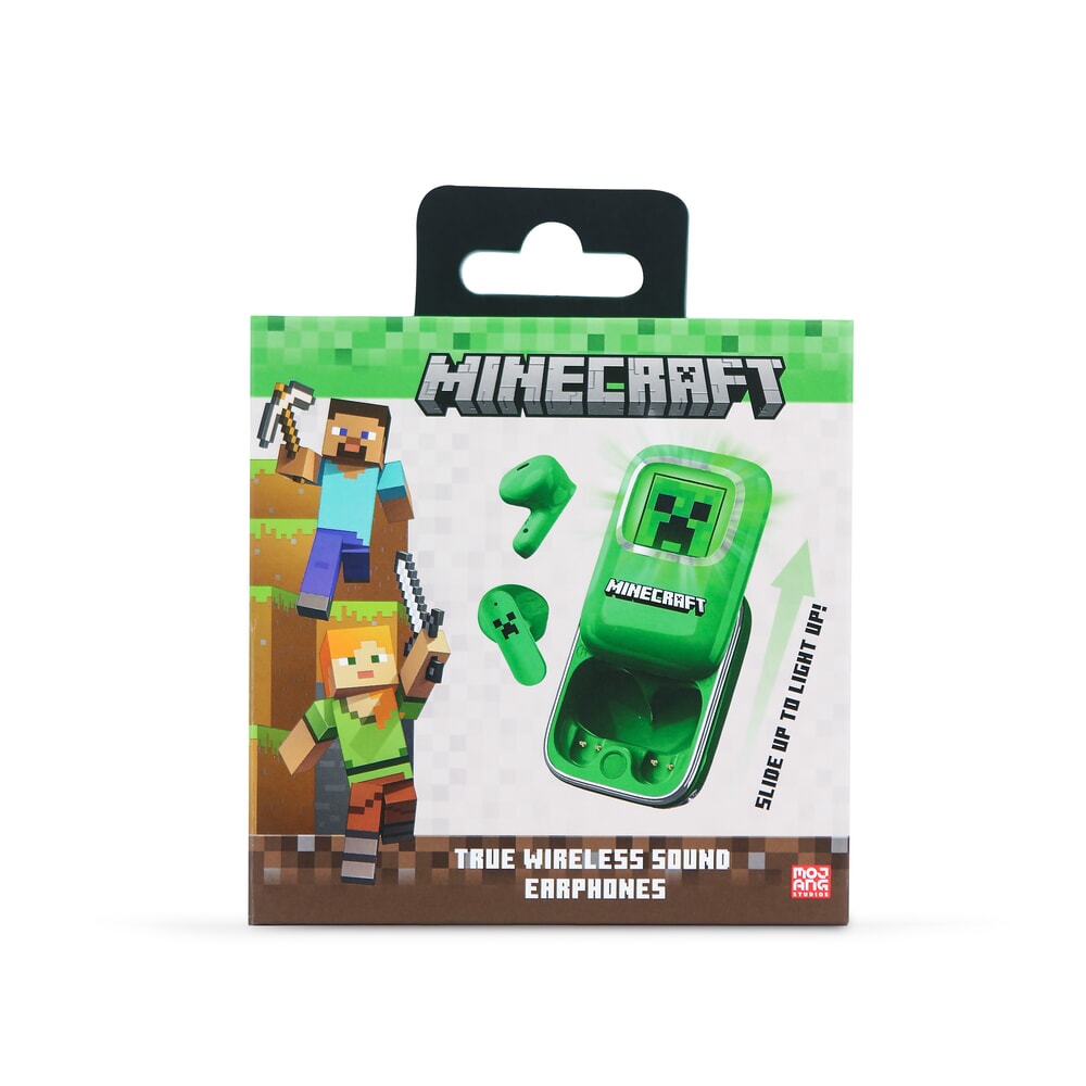 Otl technologies bluetooth slide tws earphones minecraft (mc1316)