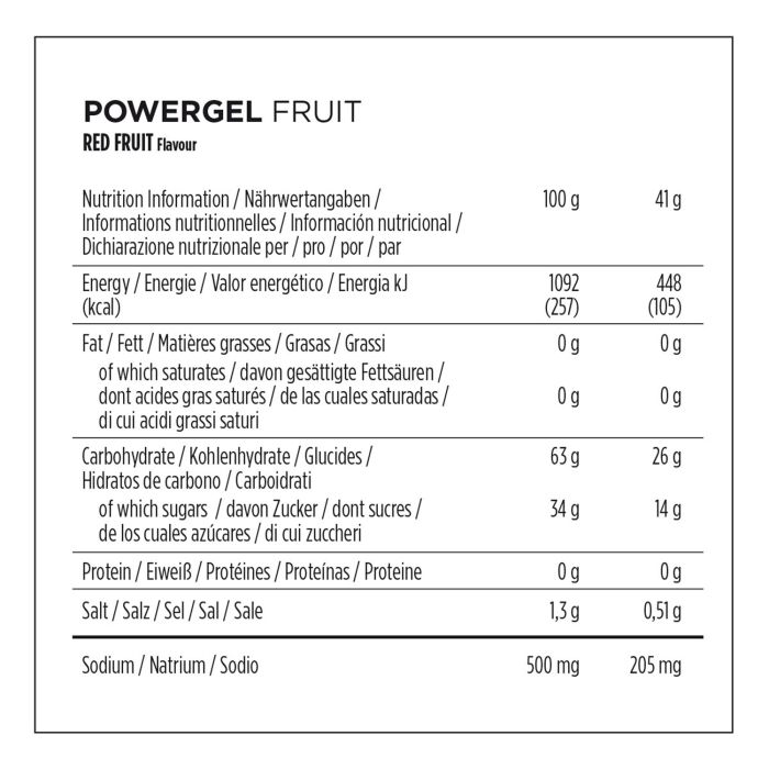 Powerbar powergel fruit 41g