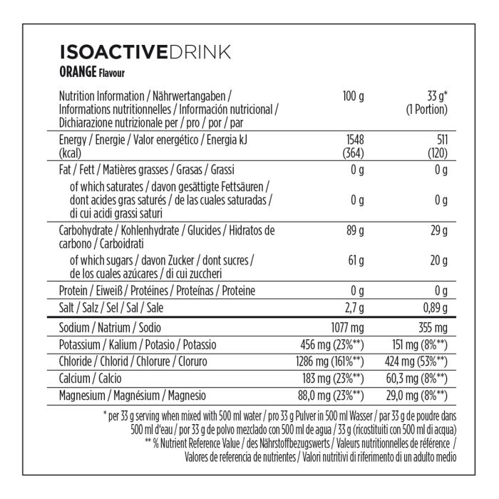 Powerbar isoactive 600 (1 x 600gr) - orange