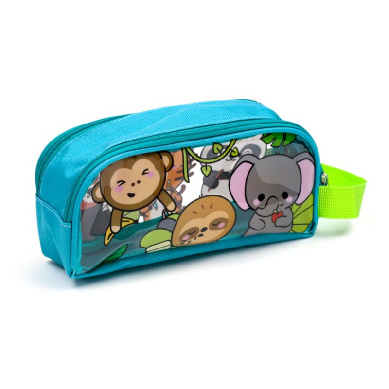 Adoramals wilde dieren transparant potloodetui
