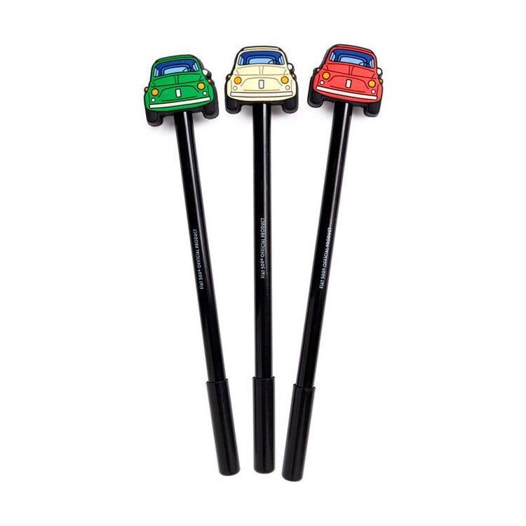 Retro fiat 500 fijnschrijver pen siliconen top