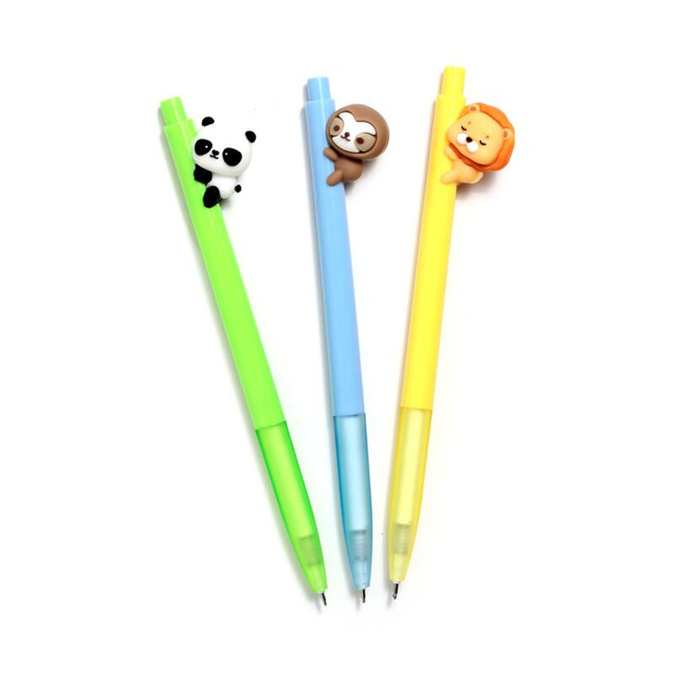 Zooniverse knuffel me fijnschrijver pen - zwart